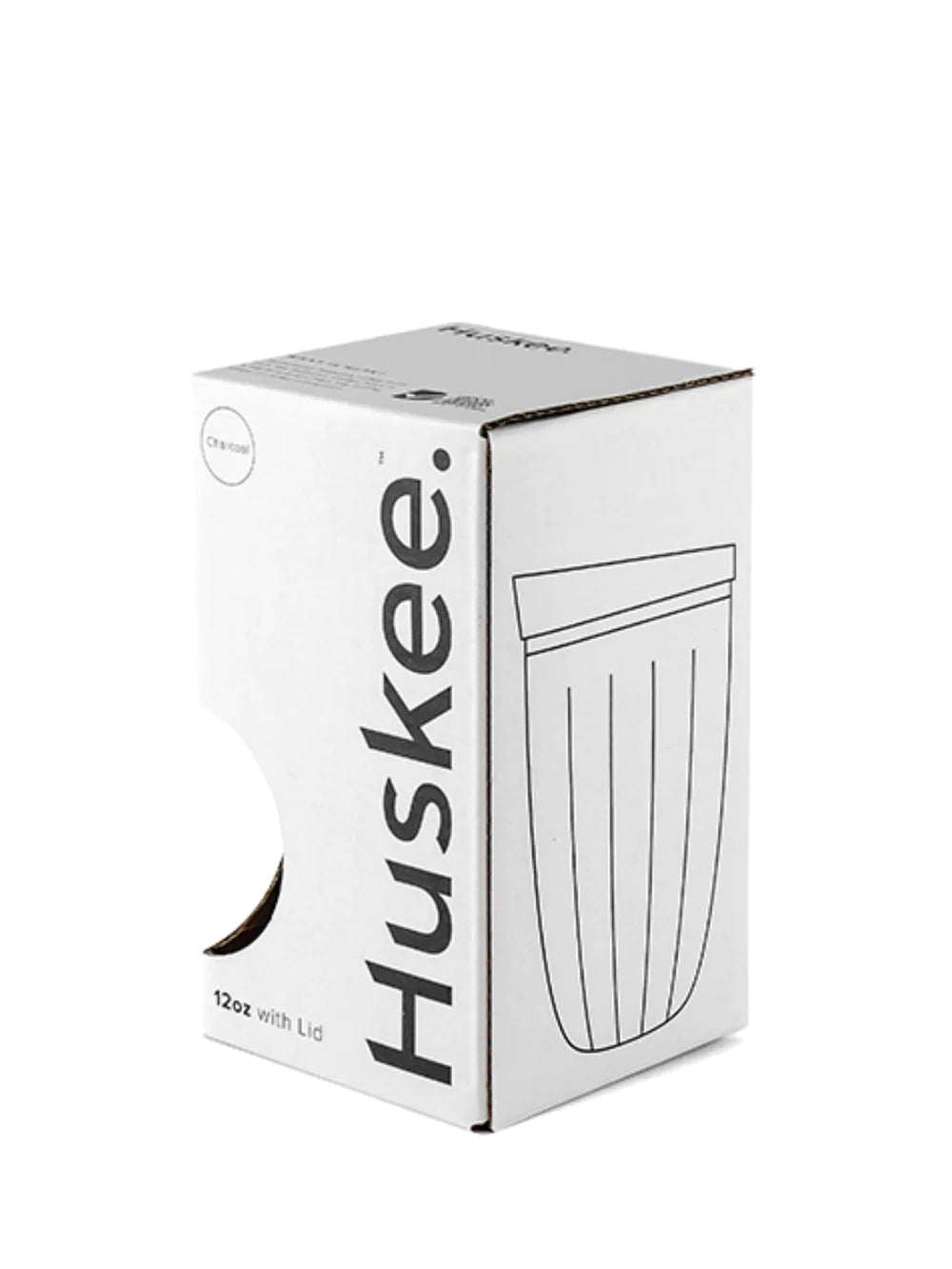  Tasse HUSKEE + couvercle (12oz/355ml) (zéro déchet) wiltor cafe